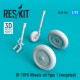 1/72 Bf-109G Wheels Type 1 (weighted) for AZ model/Airfix/MasterCraft/Hasegawa