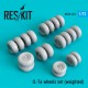 1/72 Ilyushin IL-76 Wheels Set (Weighted)