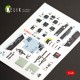 1/48 Boeing F/A-18E Super Hornet Interior 3D Decals for Meng Kit