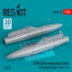 1/48 F-16 370 Gallon Wing Fuel Tanks with Pylons Type #2 (2pcs, 3D Printed)