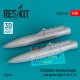 1/48 F-16 370 Gallon Wing Fuel Tanks with Pylons Type #1 (2pcs, 3D Printed)