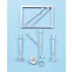 1/32 A-4E/F/M Skyhawk Landing Gear for Trumpeter kits (white metal)