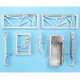 1/48 F3D-2 Skyknight Landing Gear for Czech Model/Encore kits (white metal)