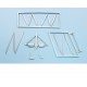 1/48 Lockheed U-2 / Po-2 Landing Gear & Wing Struts for ICM kits