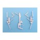 1/72 MiG-25 Foxbat Landing Gear for lCM kits (white metal)