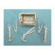 1/72 E.E. Canberra Landing Gear for Airfix kits (white metal)