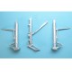 1/72 Su-35S Flanker Landing Gear for Hasegawa kits (white metal)