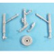 1/72 MiG-21 Fishbed Landing Gear for R.V. Aircraft kits (white metal)