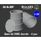 1/35 Open-Lid 200L Barrels (4pcs)