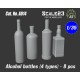 1/35 Alcohol Bottles (4 Types- Total 8pcs)