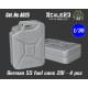 1/35 German SS Fuel Cans 20L (4pcs)