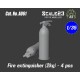 1/35 Fire Extinguisher 2kg (4pcs)