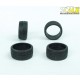 1/24 19'/20' Ultra Low Profile Rubber Tyres #1 (ID 21mm, OD 26.5mm, width 12mm)