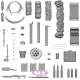 1/16 WWII German SdKfz. 251/22 Upgrade Parts set