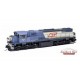 HO Scale 16.5mm QR 1550 Class Diesel Locomotives - Blue #1572 C.1972-89