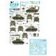 Decals for 1/35 US M4 Sherman. 75th-D-Day-Special. Normandy and France in 1944