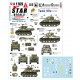 1/72 US M4 Sherman, M5A1 Stuart, 6th Armoured Division #3 Decal