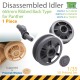 1/35 Disassembled Panther Idler 665mm Ribbed Back Type (1pc) for Takom