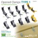 1/35 Opened Clamps Type 1 for WWII German Panzer