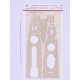 1/350 German "Admiral Graf Spee" Pocket Battleship Wooden Deck for Trumpeter kit #05361