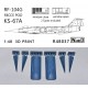 1/48 Lockheed RF-104G Starfighter Recce Pod KS-67A (2 types) for Kinetic / Hasegawa kits