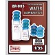 1/35 Water Dispensor Set (2x Body, 4x Bottle, with PE Parts)